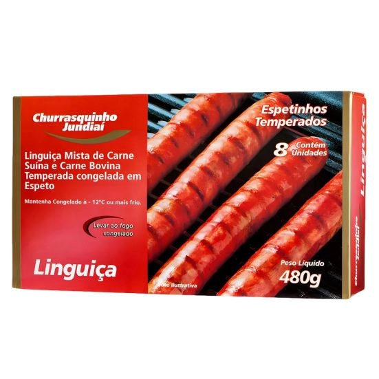 Espetinho Jundiai Linguica Mista Cong 480gr