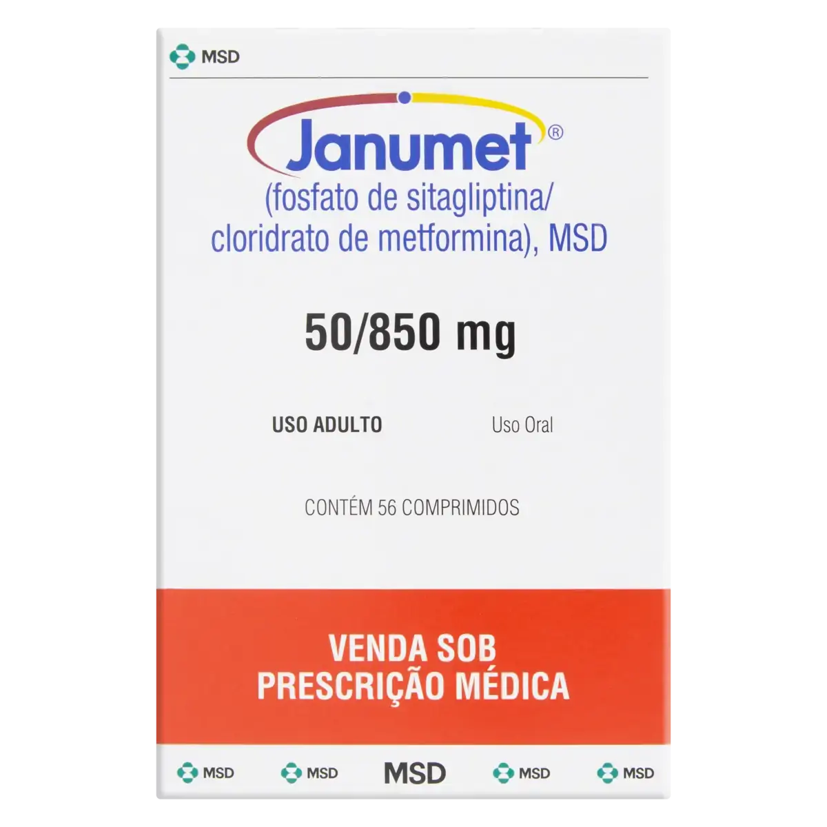 Janumet Msd Caixa 56 Comprimidos
