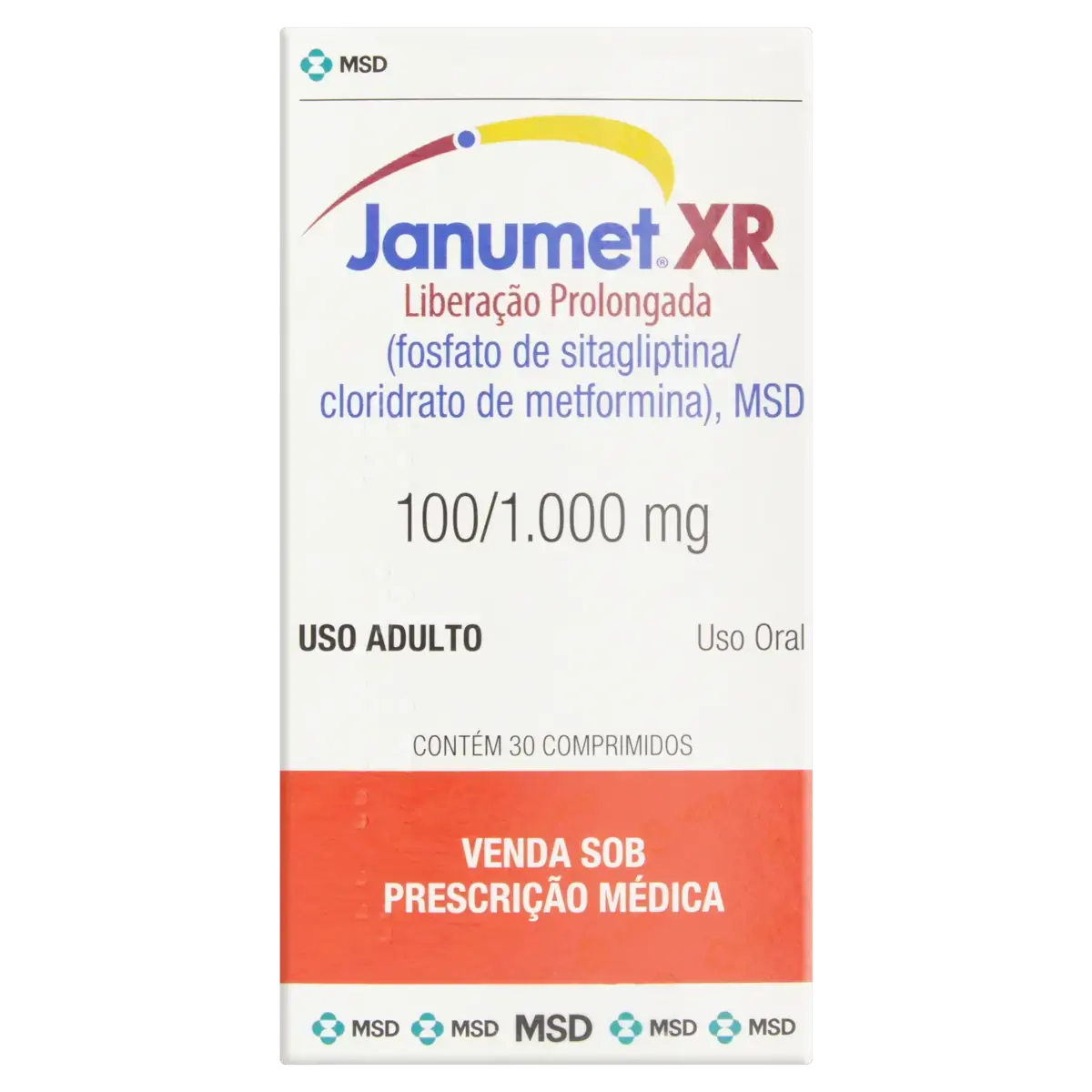 Janumet Xr Msd Caixa 30 Comprimidos