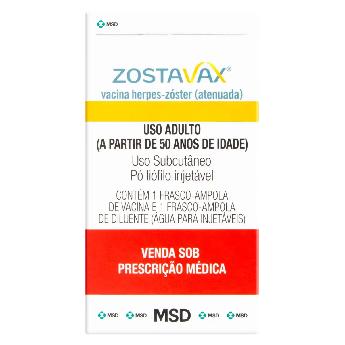 Zostavax Msd Caixa 0,65ml Pó Liófilo Injetável