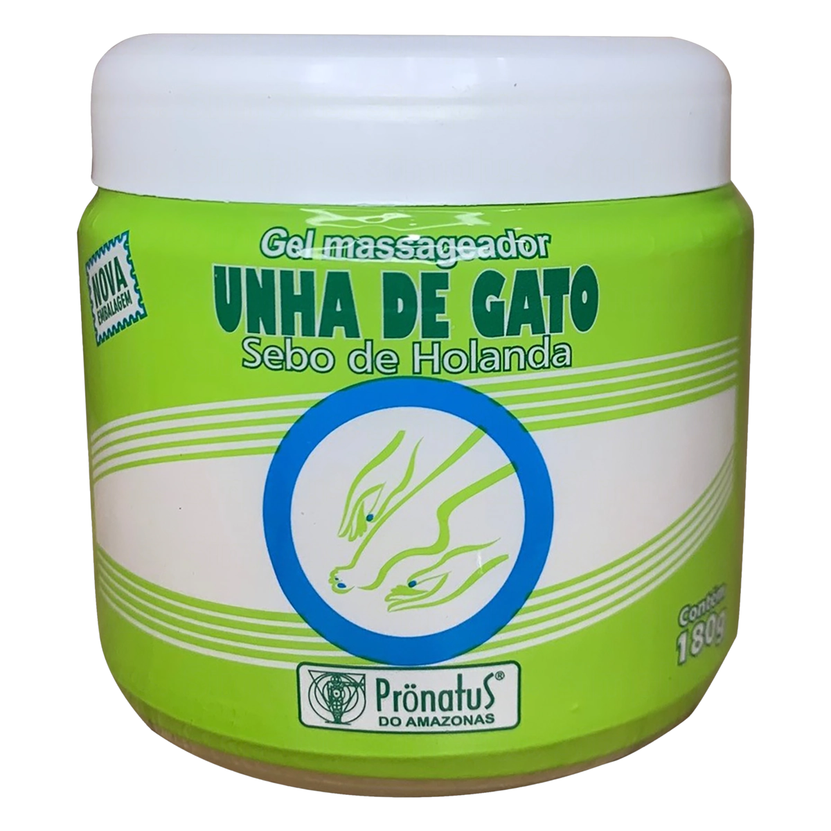 Gel Para Massagem Unha De Gato Prönatus Do Amazonas Pote 180g