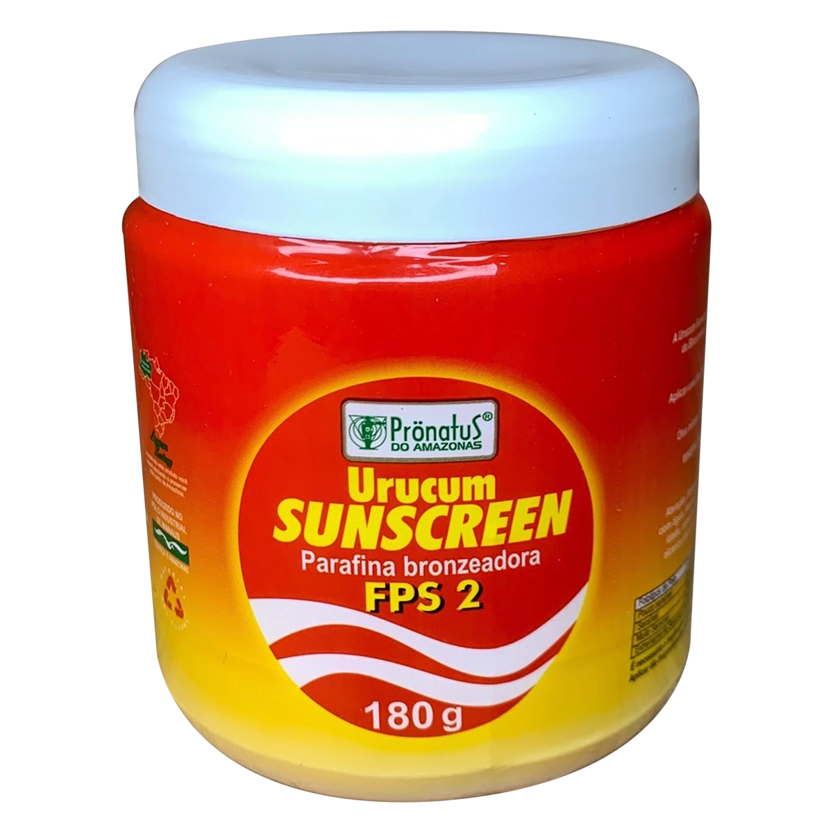 Parafina Bronzeadora Prönatus Do Amazonas Urucum Sunscreen Pote 180g