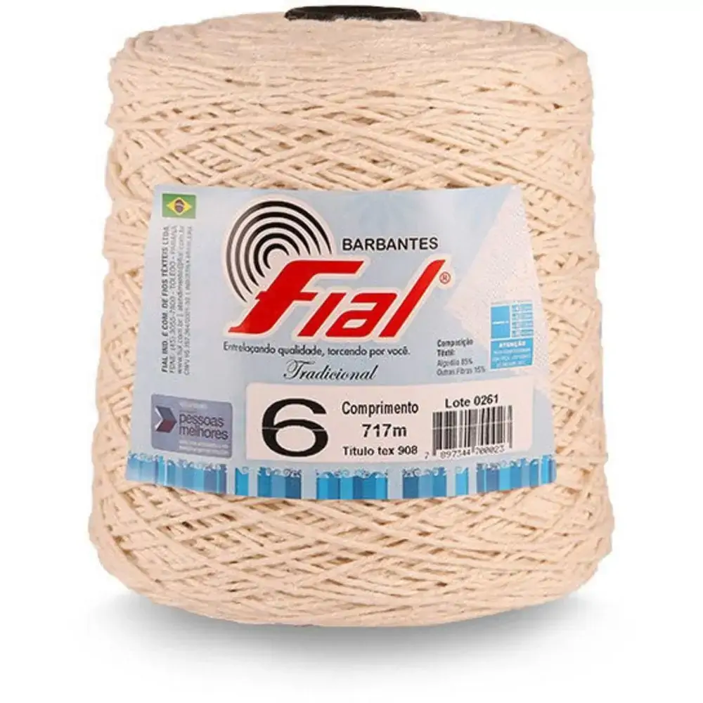 Barbantes Tradicional 90 Algodao 6cru 90