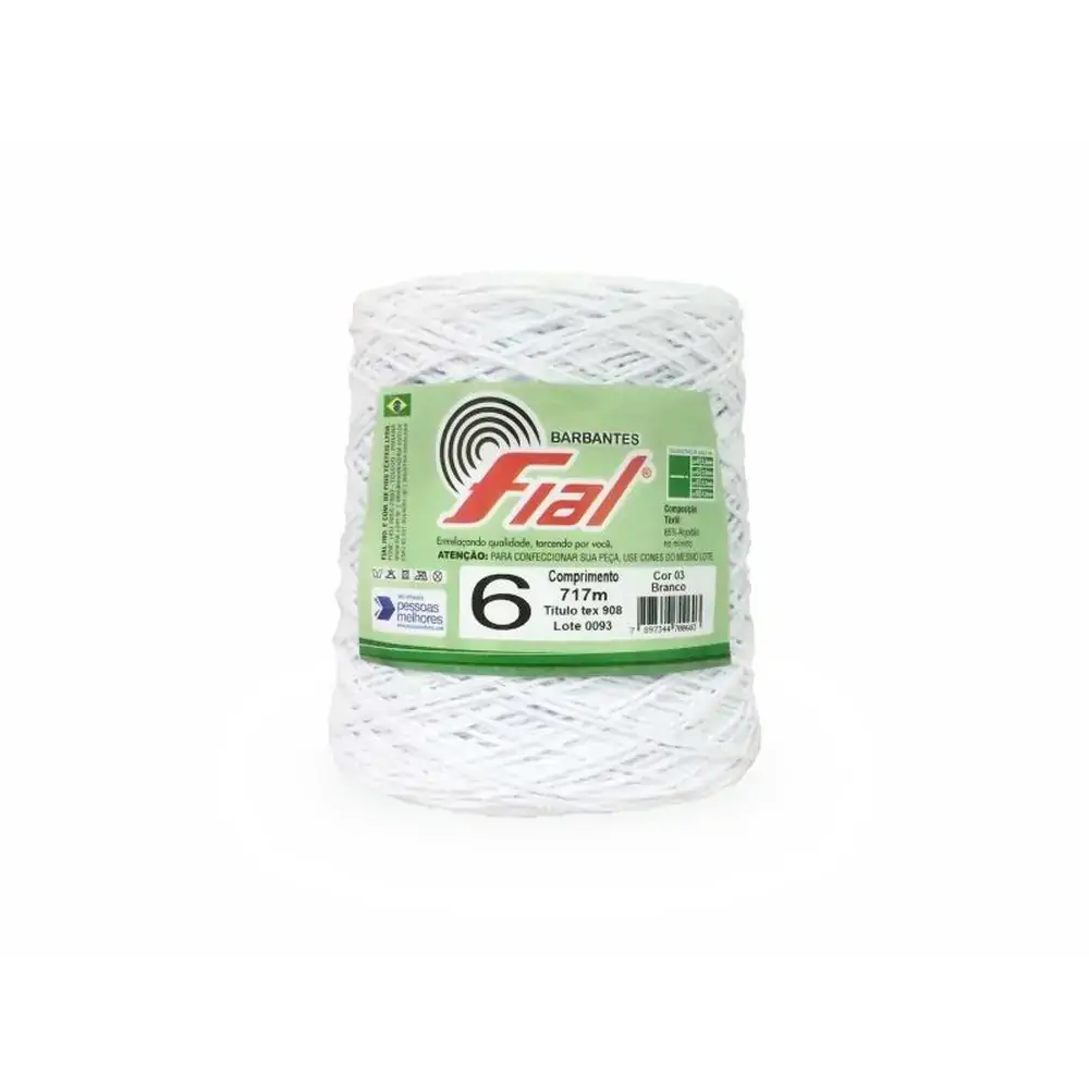 Barbante/linha N 6 85/15 Branco N Fial
