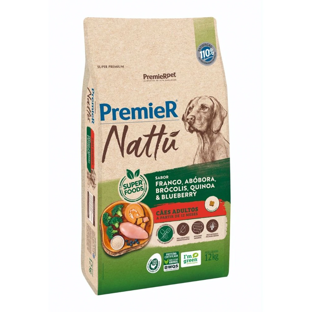 Premier Nattu Ad. Abobora 12kg