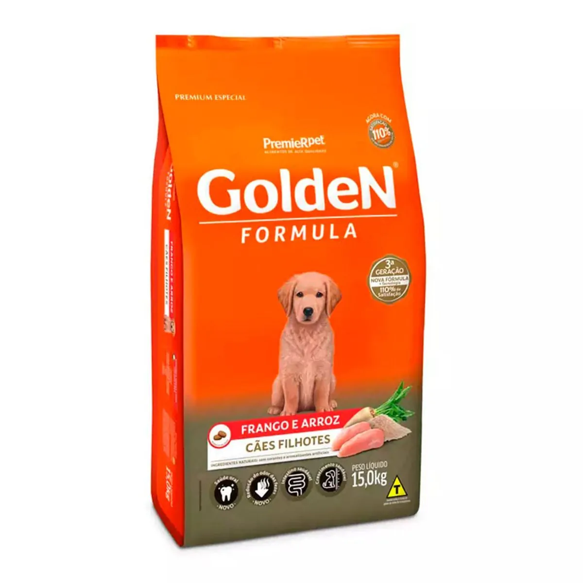 Ração Premier Golden Formula Cães Filhotes Frango E Arroz