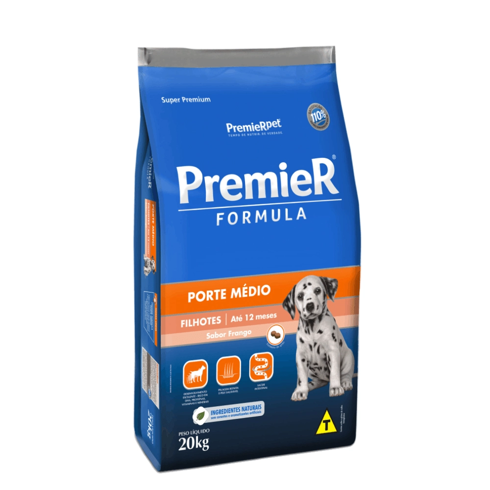 Premier Formula Caes Filhote Raças Medias 20kg 14