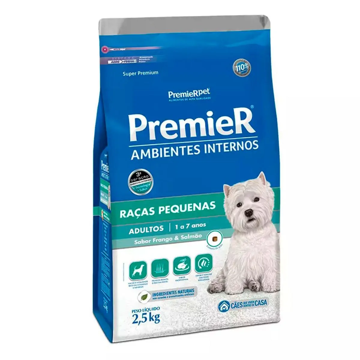 Racao Para Caes Adultos Sabor Frango E Salmao 12kg Premier Ambientes Internos