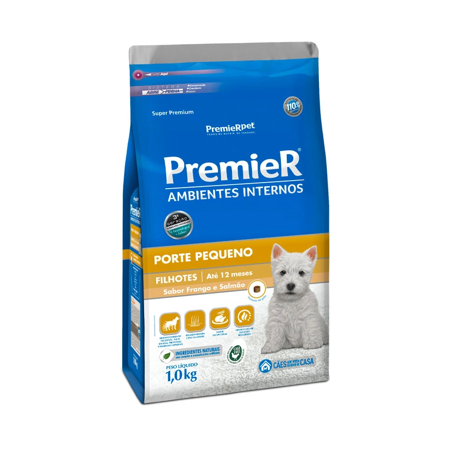 Premier Pet Premier Ambientes Internos Filhotes Pacote 1 Kg
