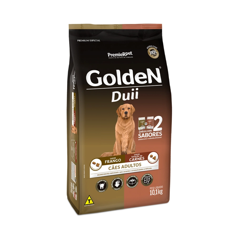 Ração Golden Duii Cães Adultos Frango e Carne