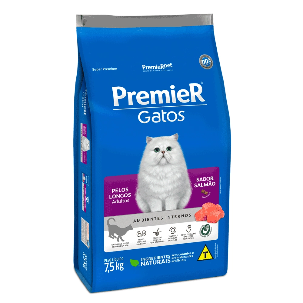 Premier Pet A.i. Gato Ad.pelo Lg Sal 7.5