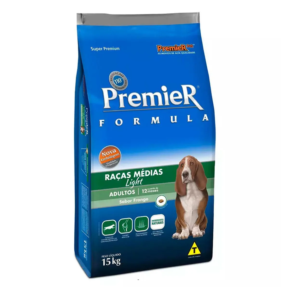 Ração Premier Fórmula Light Para Cães Adultos Sabor Frango