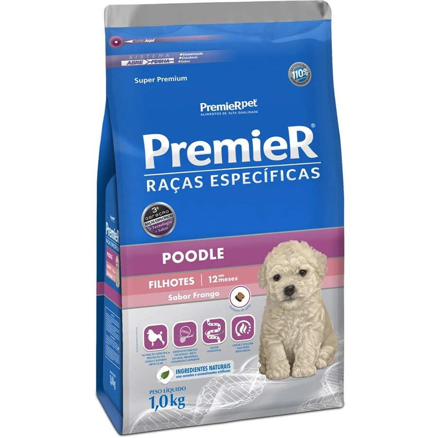 Ração Premier Pet Raças Específicas Poodle Filhote 1kg