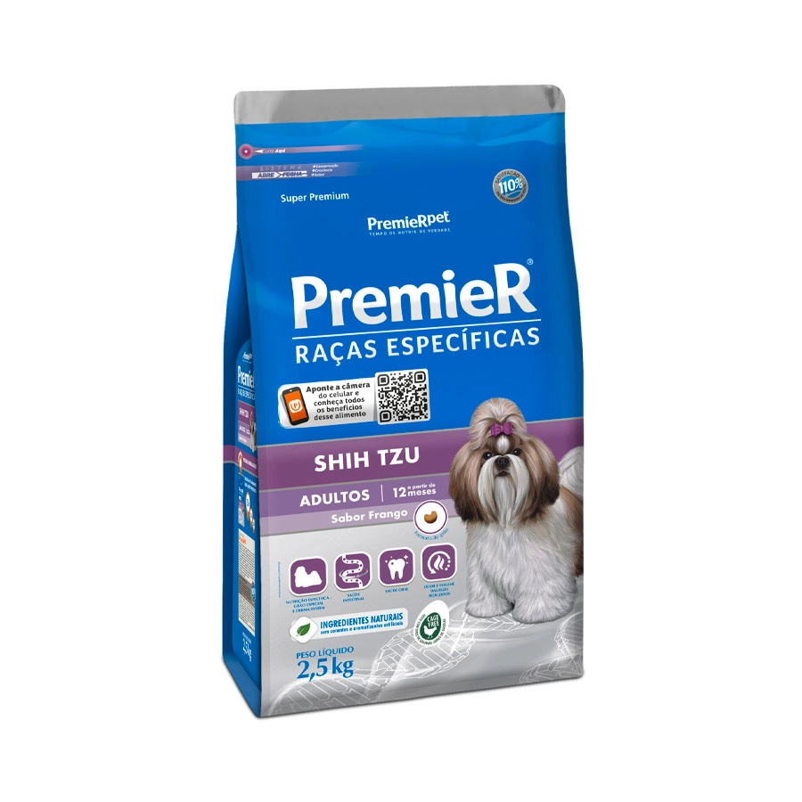Ração Premier Pet Raças Específicas Shih Tzu Adulto 2,5kg
