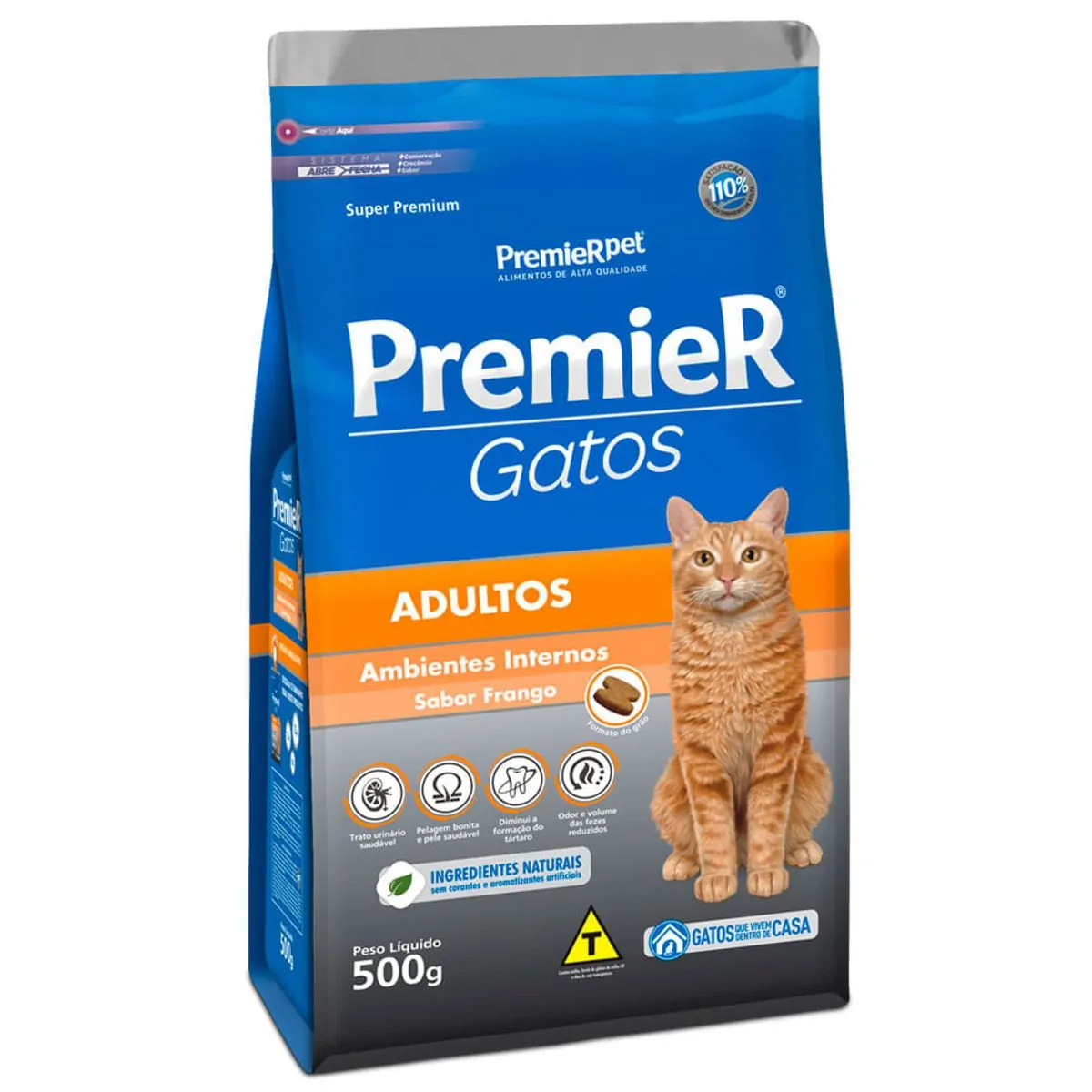 Ração Premier Ambiente Internos Para Gatos Adultos Sabor Frango