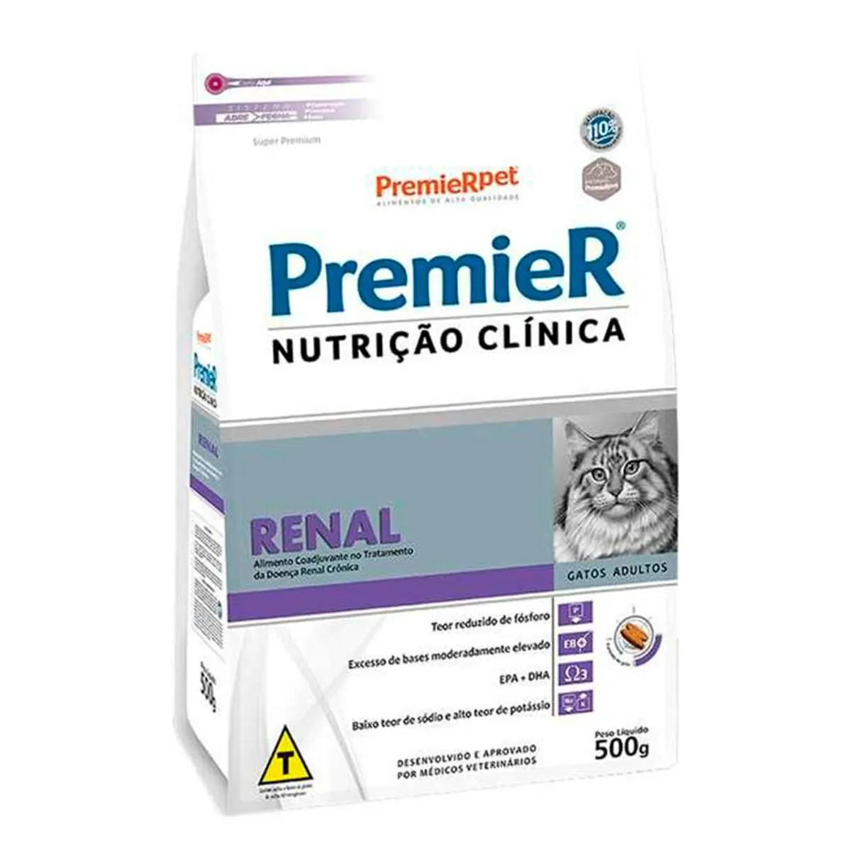 Ração Premier Nutrição Clínica Renal Para Gatos Adultos