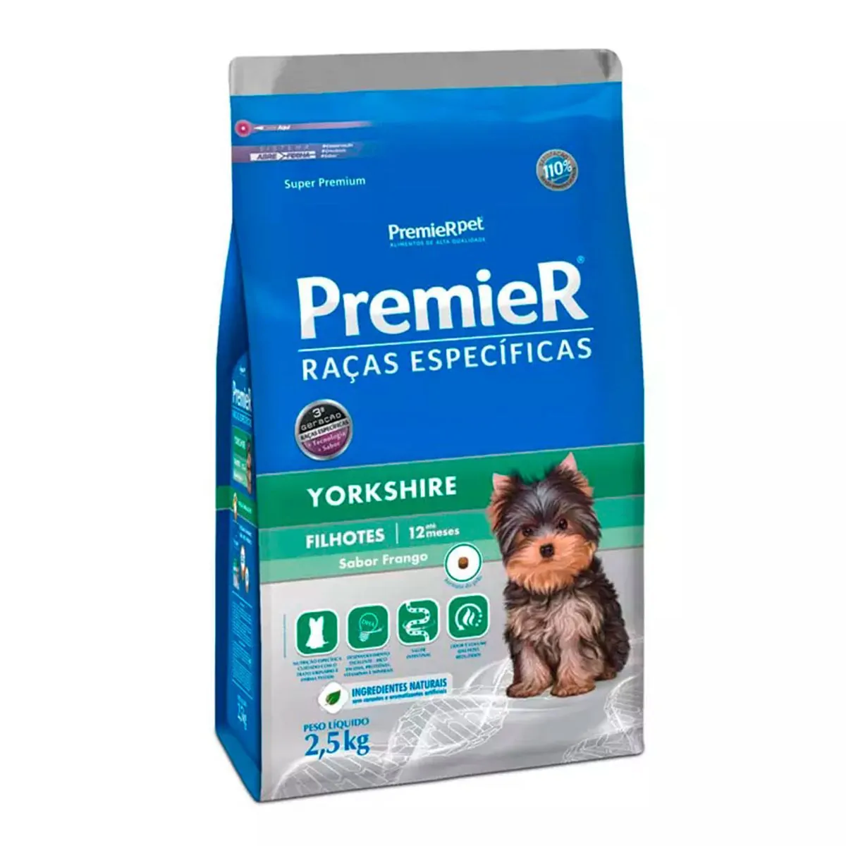 Ração Premier Pet Raças Específicas Yorkshire Filhote 2,5kg