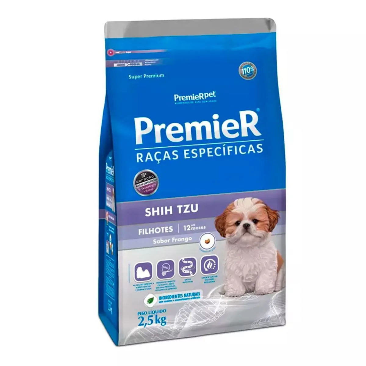 Ração Premier Pet Raças Específicas Shih Tzu Filhote 2,5kg