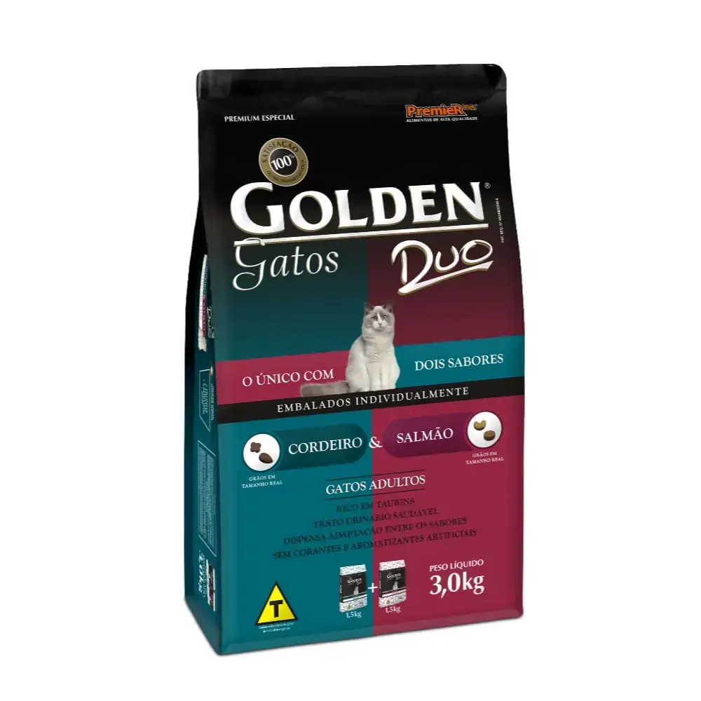 Golden Duo Pacote Cordeiro E Salmão Adultos