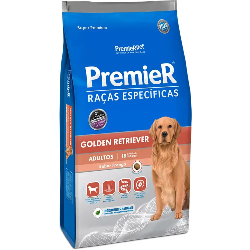 Ração Premier Golden Retriever Adulto 12kg