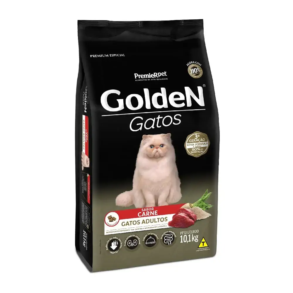 Golden Gatos Ad. Carne 10.1 Kg