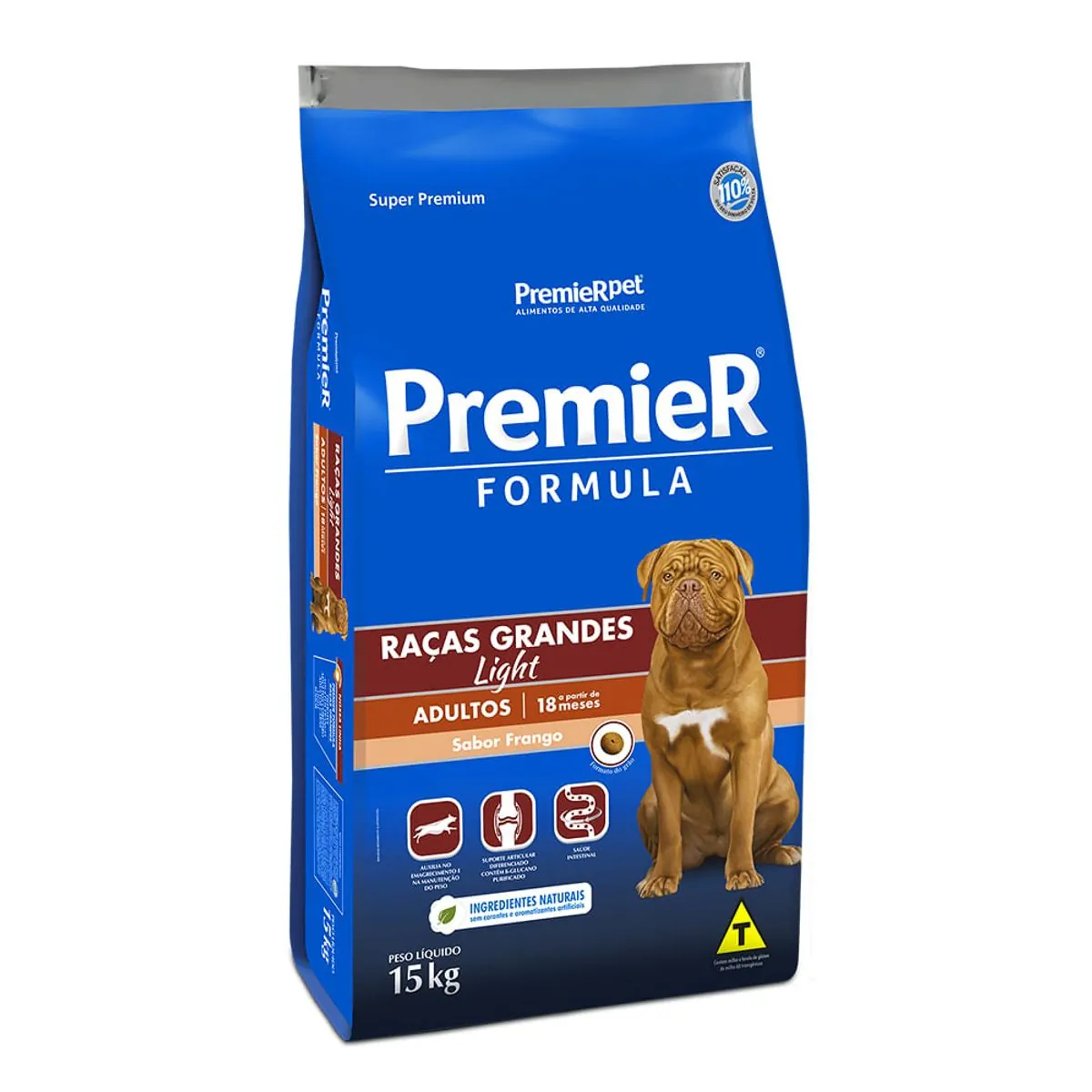 Ração Seca Super Premium para Cães Adultos Raças Grandes Light Premier 15kg