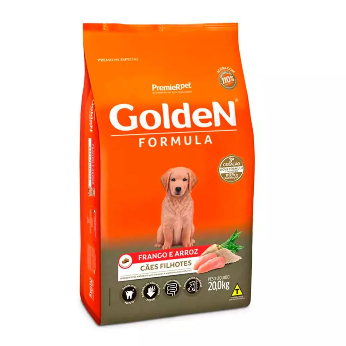 Ração Golden Filhote Sabor Frango E Arroz Para Cães