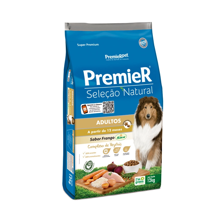 Premier Seleção Natural Caes Adulto 12 Kg 23708