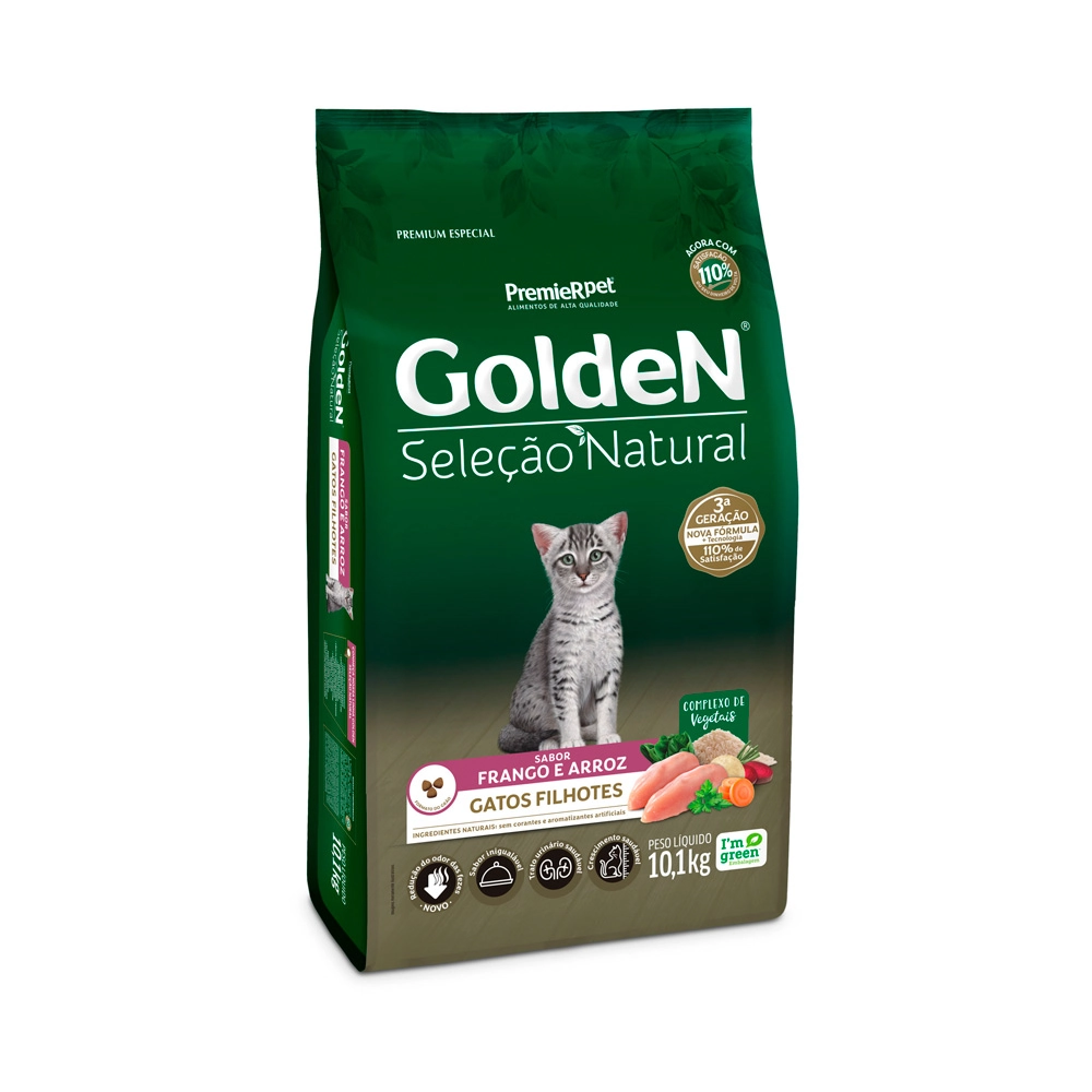 Golden Seleção Natural Gato Filhote 3kg 25226