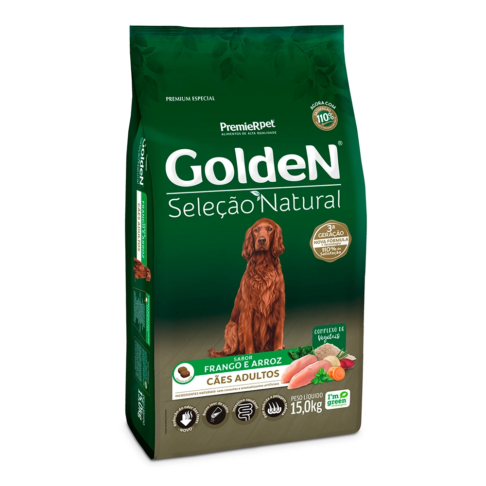 Golden Sel.natural Ad.caes 15kg