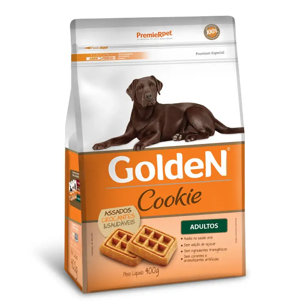 Biscoito Golden Cookie Para Cães Adultos 400g