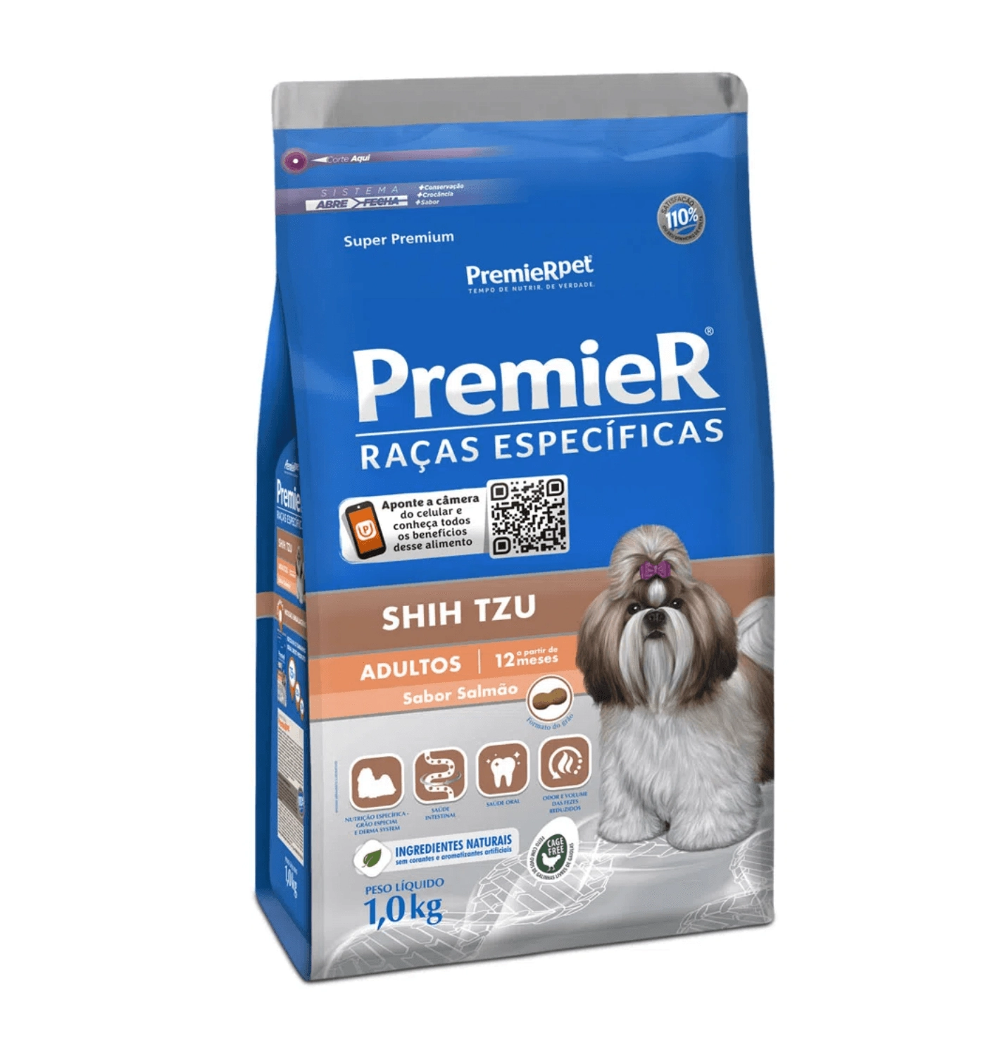 Premier Raças Esp Cães Adulto Shih Tzu Salmao 1kg 26399