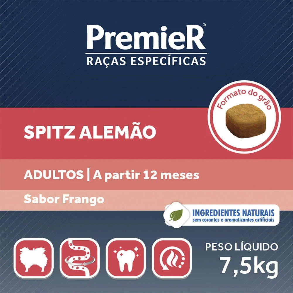 Ração Premier Raças Específicas Spitz Alemão Para Cães Adultos