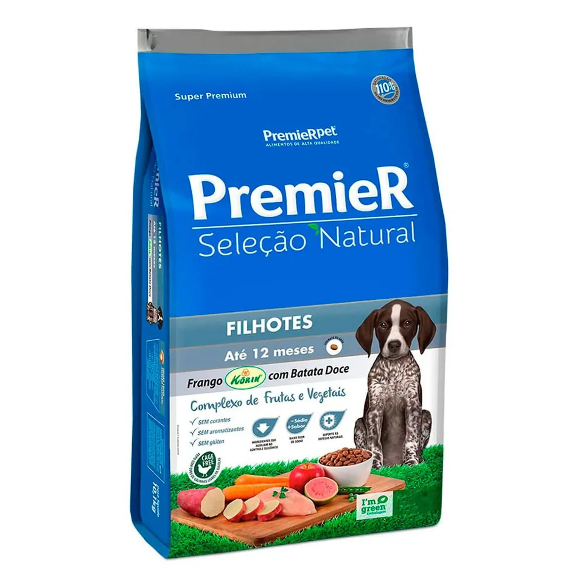 Ração Seleção Natural Premier Para Cães Filhotes Sabor Frango Com Batata Doce 2,5kg