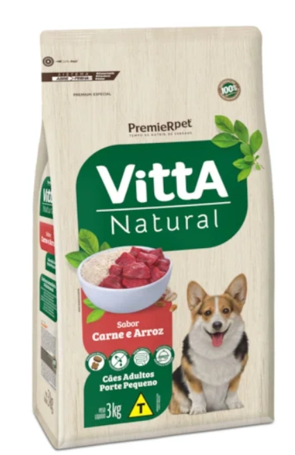 Vitta Natural Ad.racas Peq.carne 3kg