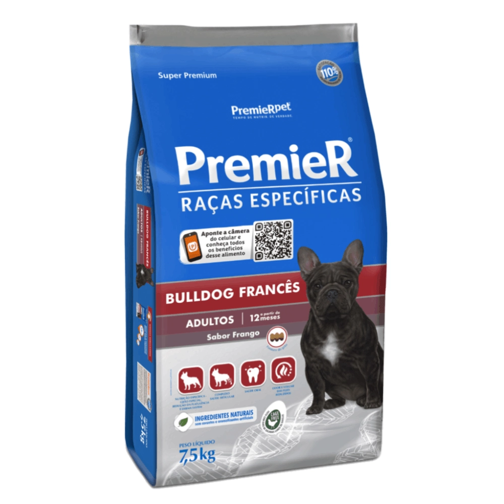Ração Premier Bulldog Frances Adul 7,5 Kg 7,5kg