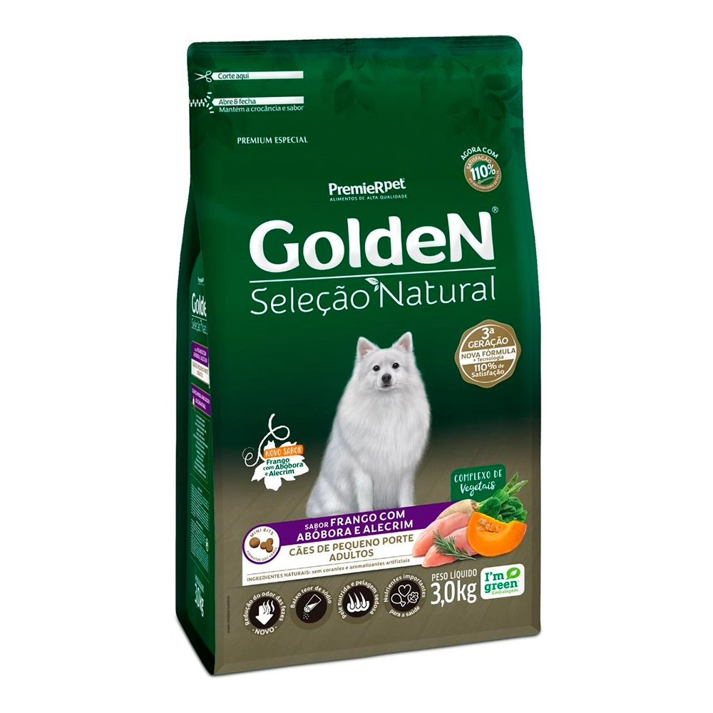 Golden Sel.natural Caes Rp Abobora 3kg