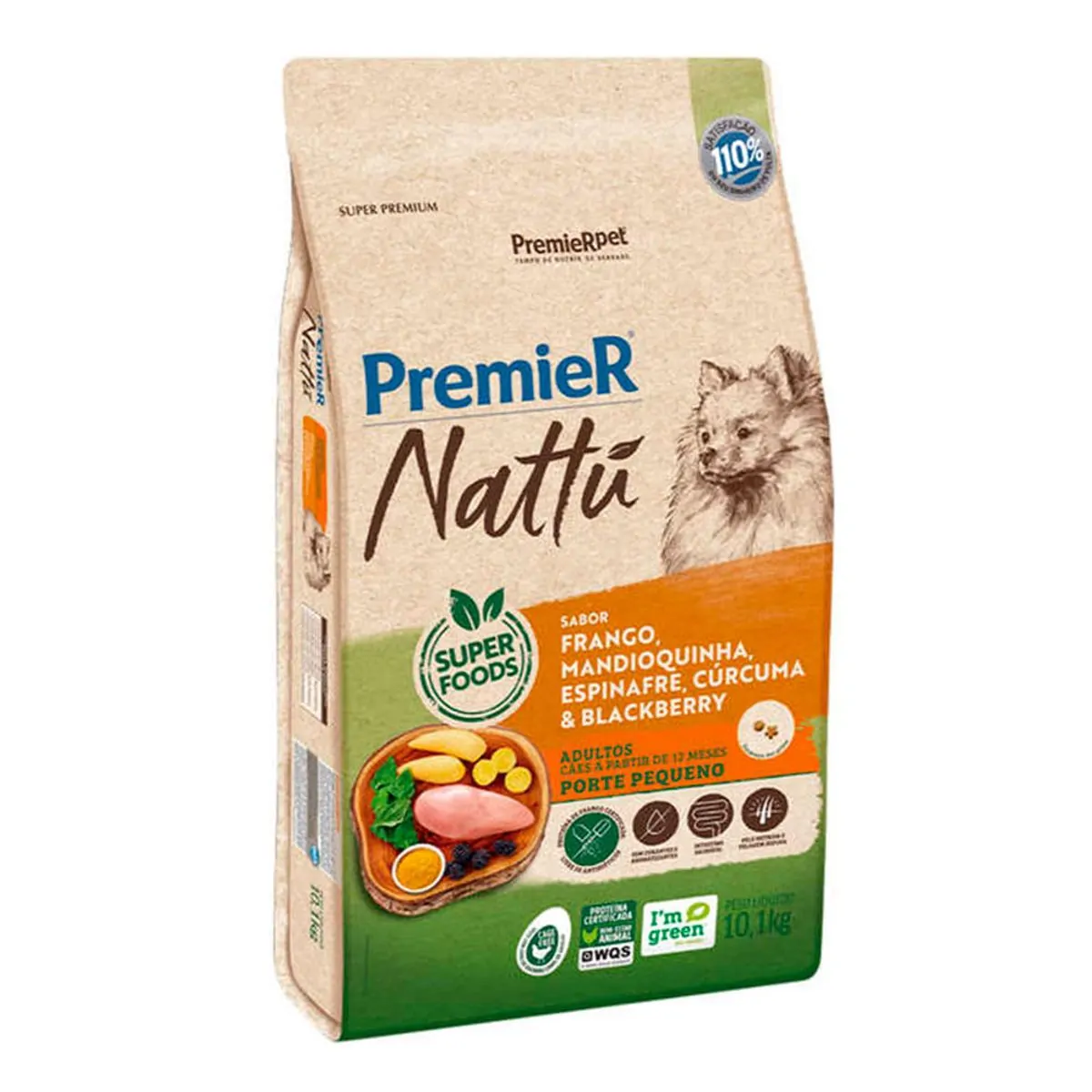 Premier Nattu Caes Adult Racas Peq Mandioquinha 10,1 Kg