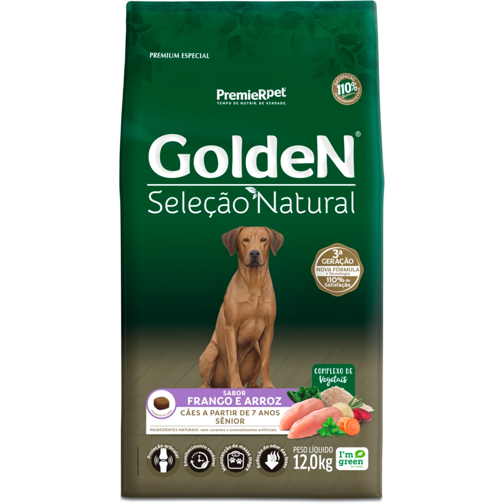 Golden Sel Nat Caes Mini Bits Senior 12