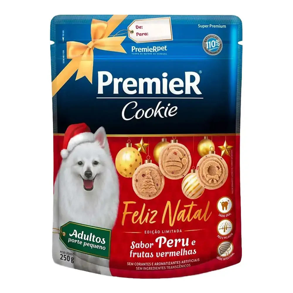 Premier Cookie Caes Ad Natal 250g