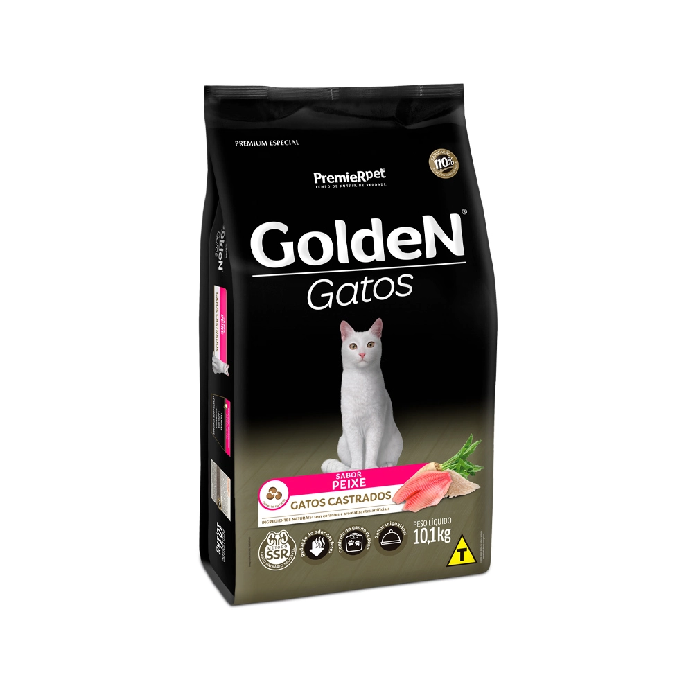 Golden Gatos Castrado Peixe 1 Kg