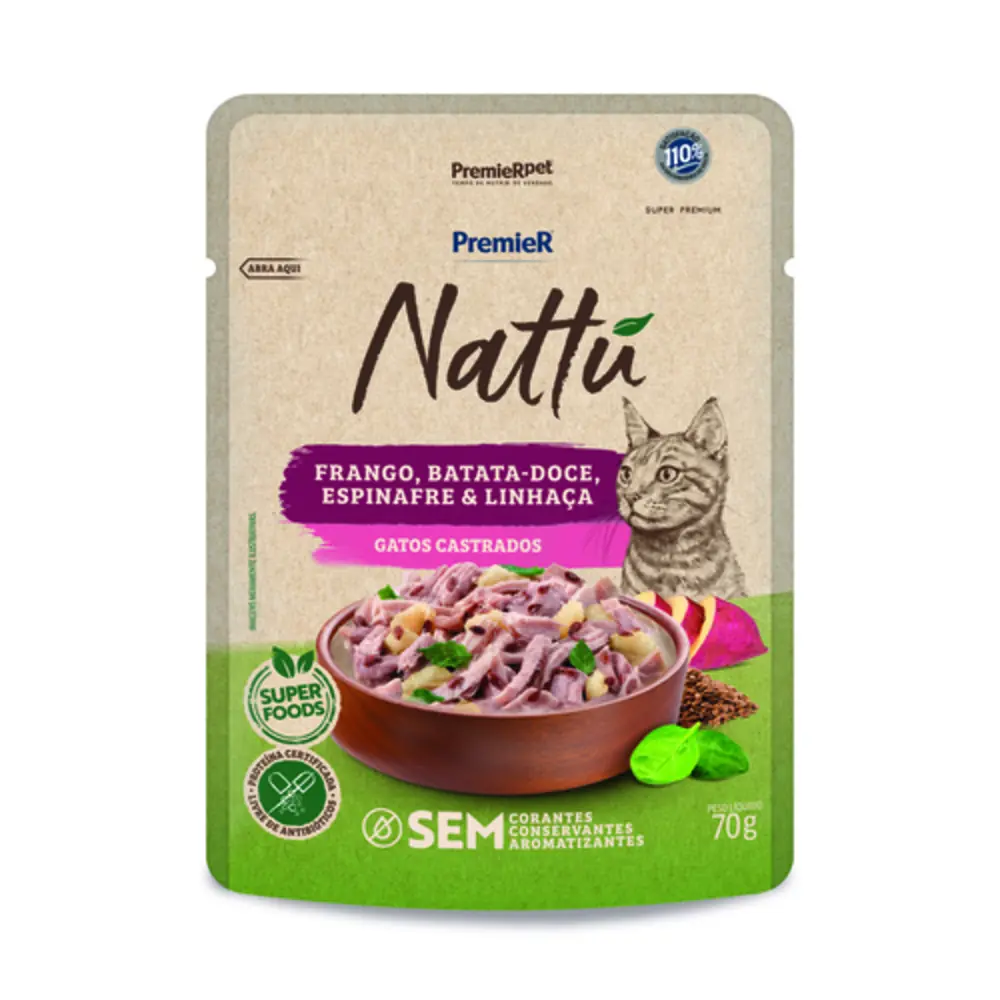 Sache Nattu Gato Cast Frango Batata Doce 70gr279158