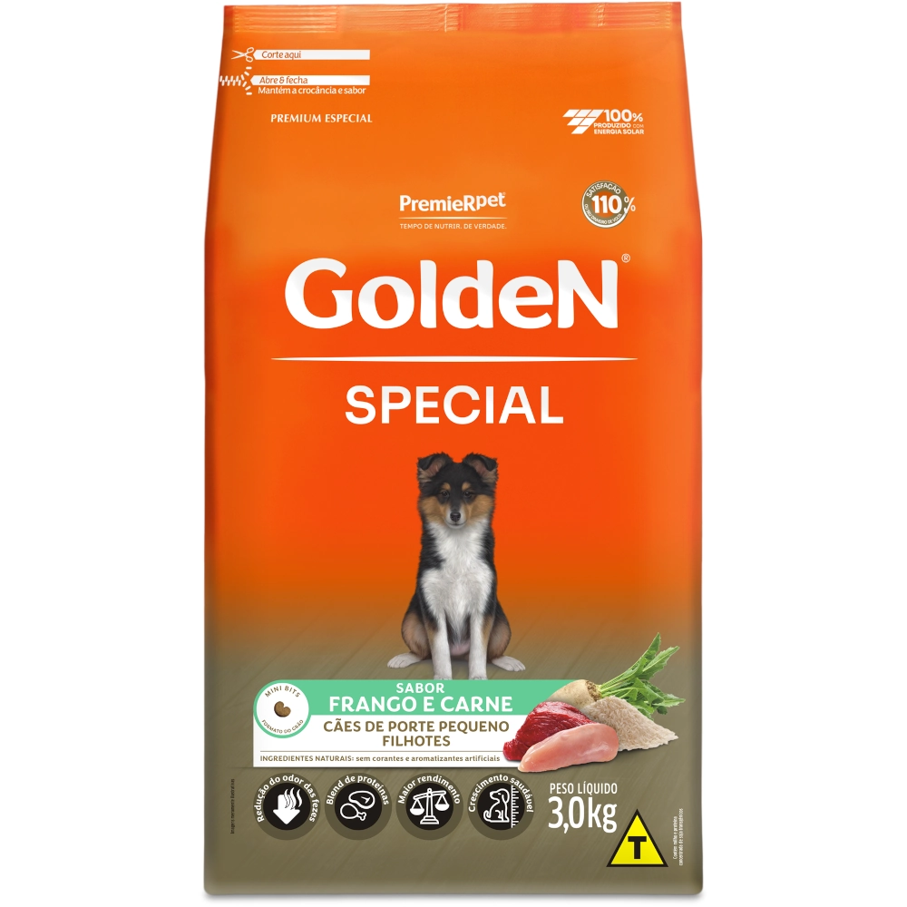 Golden Special Cães Filhotes Peq Porte 3 Kg