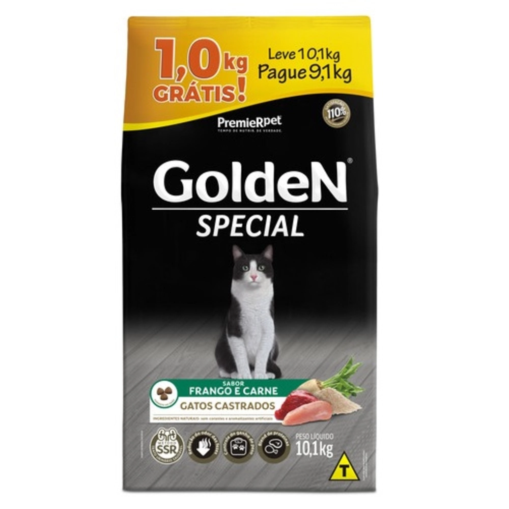 Golden Gato Special Adulto Castrado Lv 10,1kg Pg 9,1kg