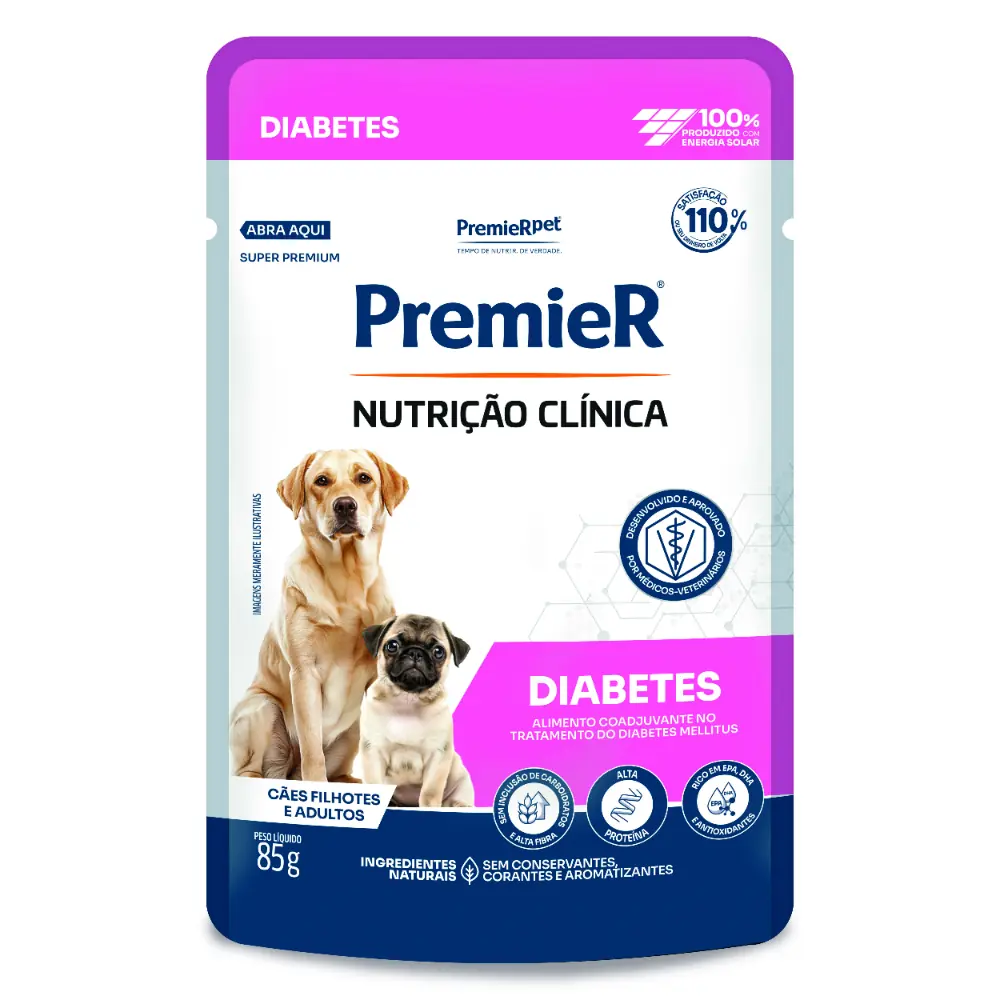 Premier Vet Sache Cao Adulto E Filhote Diabete 85gr302214