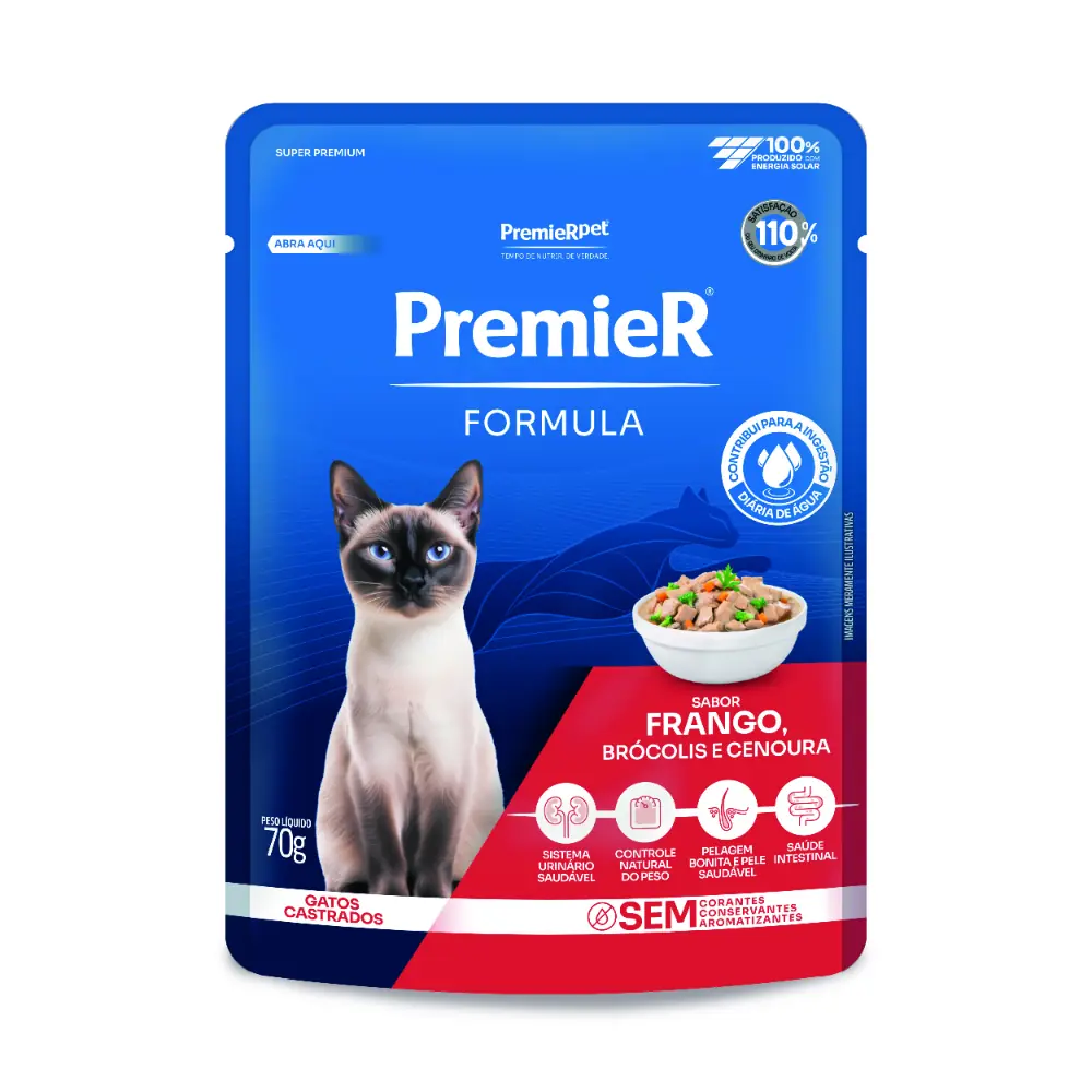 Premier Formula Sache Gato Adulto Castrado Frango 70gr302212