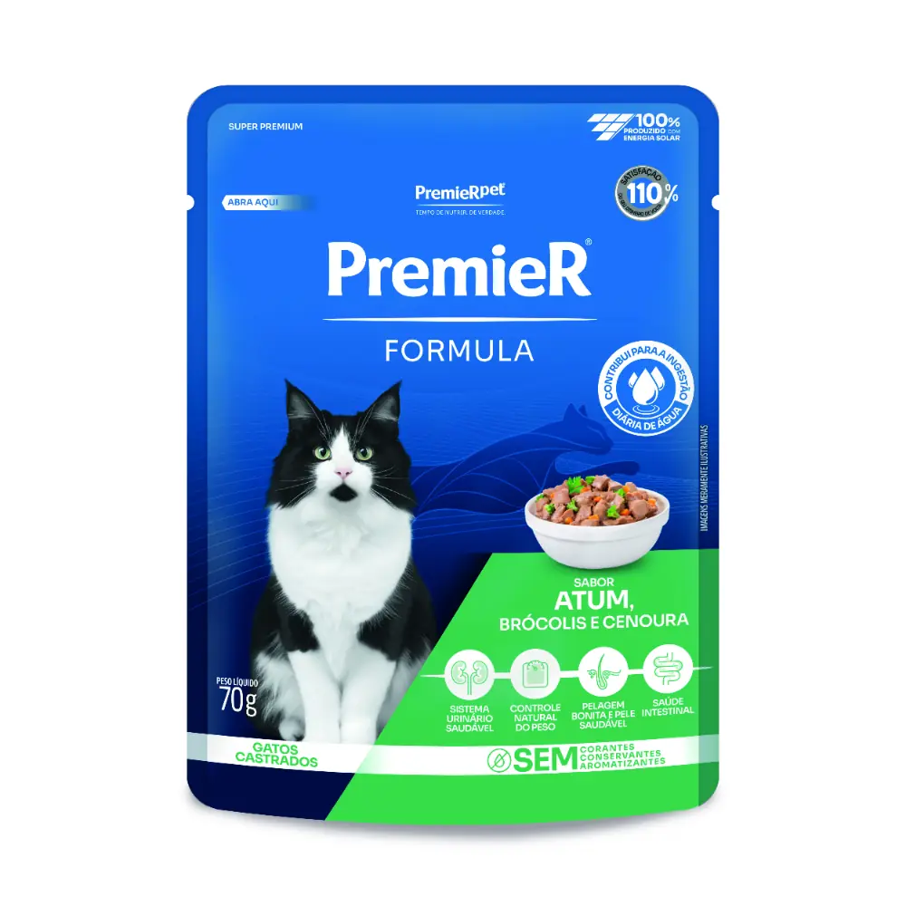Premier Formula Sache Gato Adulto Castrado Atum 70gr302213