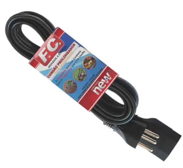 Cordao Prolon Pp Mf 3 X 1 50 20a 3mts P