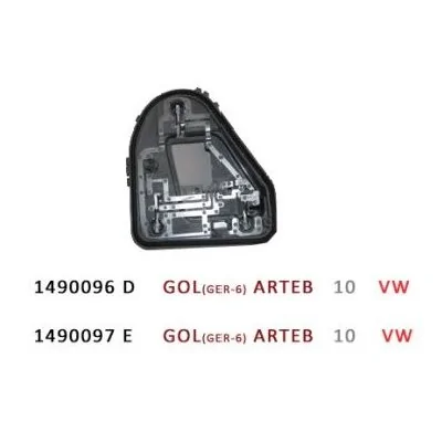 Circuito Elétrico da Lanterna Traseira VOLKSWAGEN GOL Lado Esquerdo sem Neblina - FISCHER 1490097