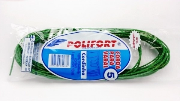 Corda P/varal Polifort N5 10mts 10x1 | Corda De Varal Polifort 5 10mts